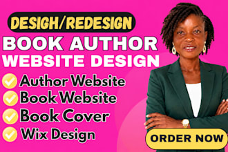 design a book author website and children website