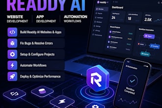 build readdy ai app, readdy ai website and automate workflows