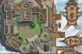 design fantasy battle map, dnd map, rpg world map and tabletop maps