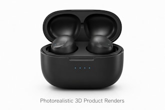 create photorealistic 3d product rendering and cgi product photography