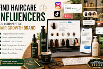 find haircare influencers for your peptide hair growth brand