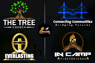 design modern ministry, church logo and brand identity with full branding kit