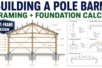 prepare pole barn framing and foundation calculations