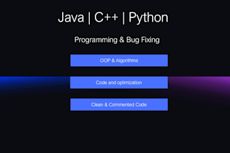 write, debug, and optimize java, cpp, and python code
