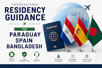 provide professional residency guidance for paraguay spain and bangladesh