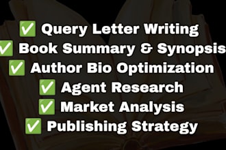 write literary agent query letter book proposal synopsis manuscript submission