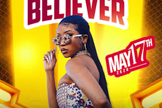 flyers, posters, social media