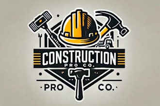 create concrete, pressure wash, welding, construction logo