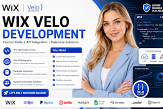 develop wix velo custom code wix velo developer wix API database integration