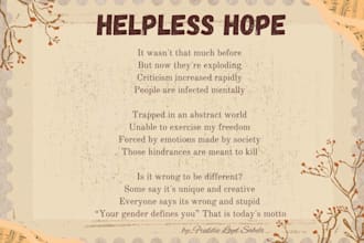 make your creative ideas to a poetry
