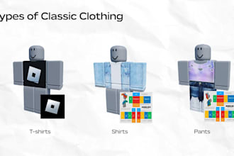 design custom roblox clothing shirts and pants