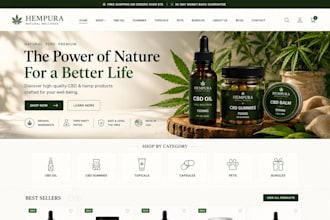 build hemp store cannabis website marijuana website cbd oil weed ecommerce store