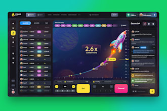 develop arcade game website, crash game website, crypto gaming web, aviator bot