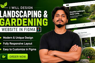 design figma websites for lawn care landscaping and gardening businesses
