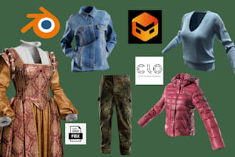 create 3d fashion outfit 3d garment clothing design using clo 3d and marvelous