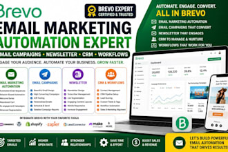 brevo email marketing automation brevo email campaigns newsletter crm workflows