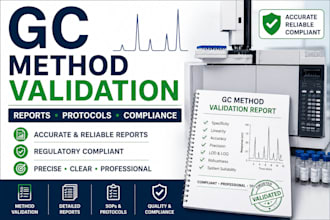 validate gc methods and prepare validation reports