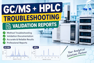 troubleshoot gc ms and hplc methods and prepare validation reports