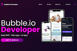 bubble io developer, build bubble app, bubble marketplace, bubble saas mvp,