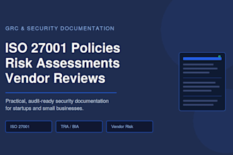 create iso 27001 security policies and risk assessment documents