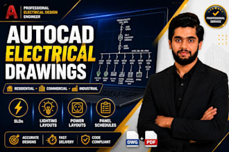 design professional autocad electrical drawings for residential and commercial