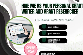 do grant research, grant writing for community state and federal business