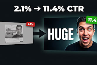 create youtube thumbnail design that will hack the algorithm