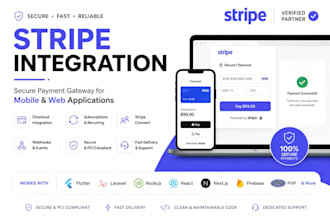 develop secure stripe payment gateway for your mobile or web app