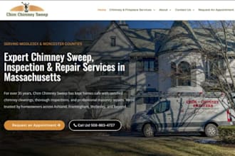 design wix chimney cleaning website fireplace cleaning flue inspection website