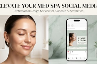 design instagram and facebook posts and ads for your med spa or aesthetic clinic