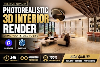 create photorealistic 3d interior rendering in d5 render
