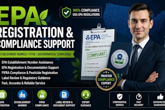 do epa registration, establishment number and compliance support