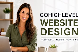 make gohighlevel website design, ghl landing page, go high level sales funnel