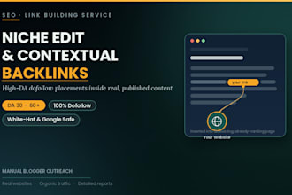 build high da niche edit and contextual backlinks for SEO