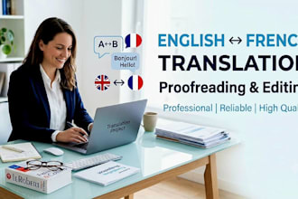 english french translator and proofreader