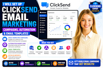 setup clicksend email marketing campaign automation email template