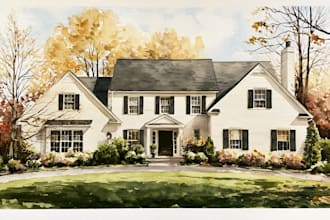 turn your house into stunning watercolor art