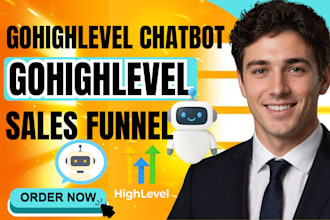 set up gohighlevel chatbot and automated sales funnel system