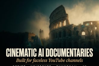 create cinematic ai documentary videos for faceless youtube automation channels