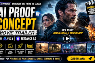 ai proof of concept, movie trailer with veo 3 seedance 2 0