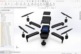 design scara robotic soft gripper, fpv drone payload mount quadcopter chassis
