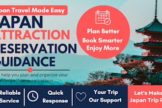 help you plan and organize japan attraction reservations