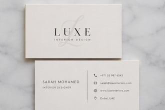 design professional business cards in canva