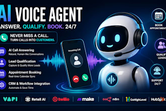 build ai calling agent, voice agent, ai chatbot, call answering, booking