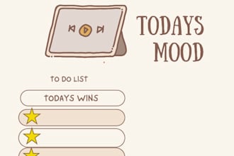create a printable aesthetic daily planner PDF