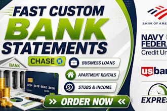 convert bank statement editable format into financial statement