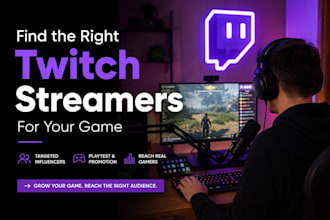 find twitch game streamers twitch influencers research game playtest creator