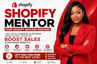 be your successful shopify sales mentor, shopify manager to boost shopify sales