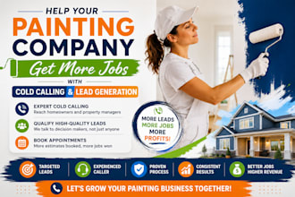 help your painting company get more jobs with cold calling and lead generation