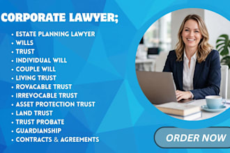 draft last wills revocable trust irrevocable trust probate real estate document